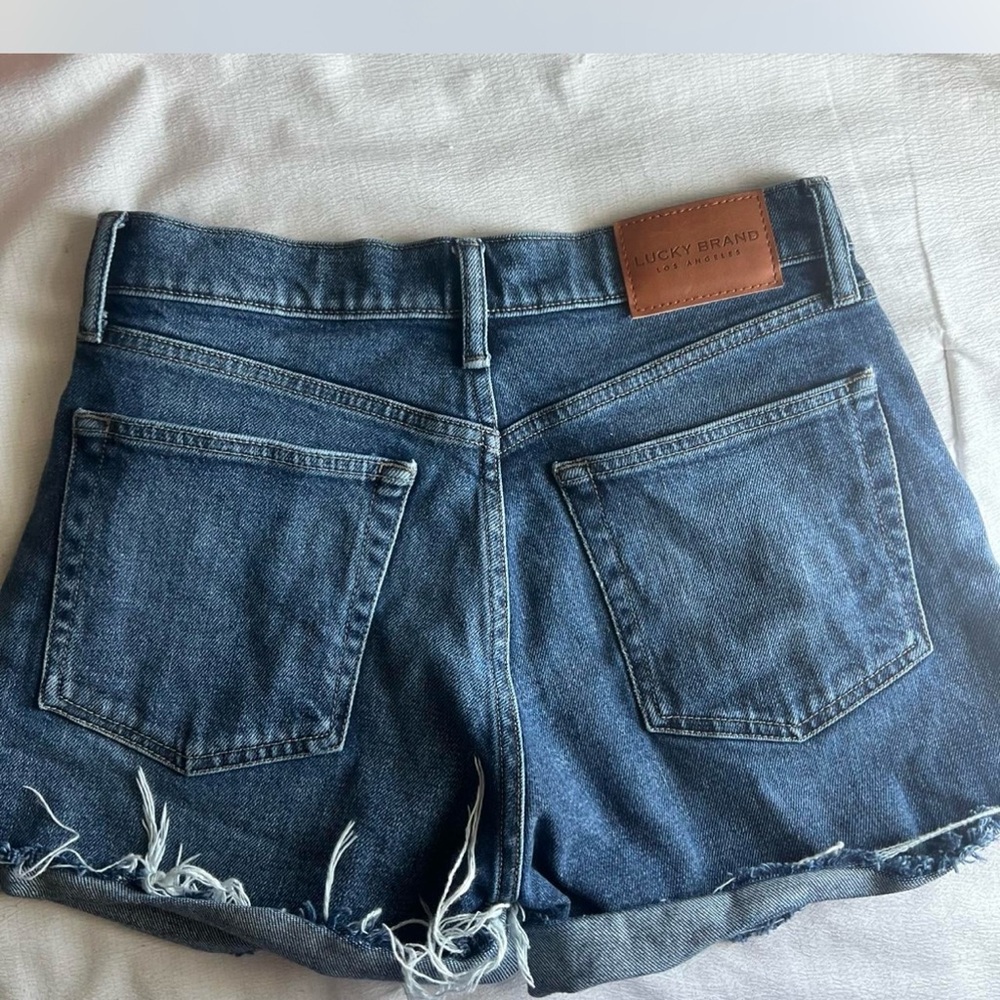 Lucky Brand Women's Frayed Hem Jean Shorts